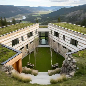 Perched Hug: A Modern Nature Cradle
