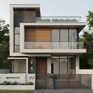 Glass-Lined Ledges with Timber Pause