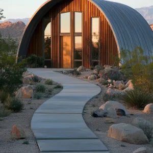 Archway Dwelling in Desert Light