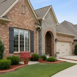 Brick Blush With Charcoal Accents