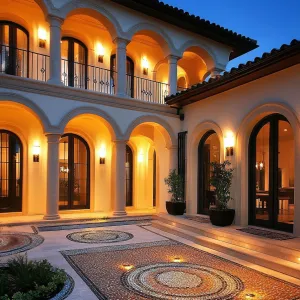 Elegant Spanish Villa at Twilight