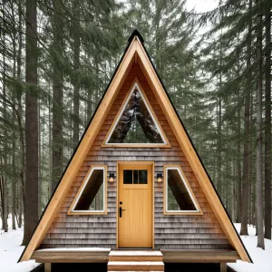 Pointy Perfection in a Snowy Forest