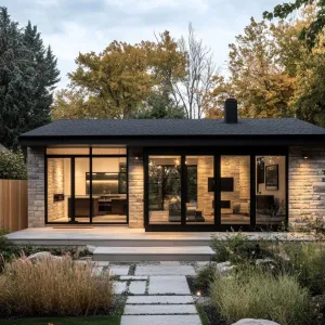 Glass Glamour in Suburban Harmony