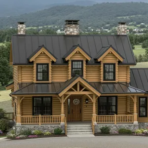 Rustic Retreat with Mountain Backdrop