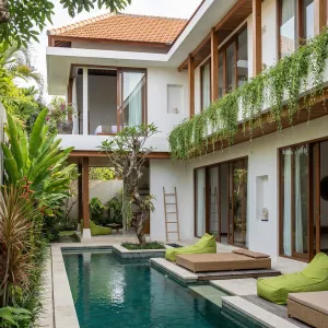 Lush Poolside Courtyard Hideaway