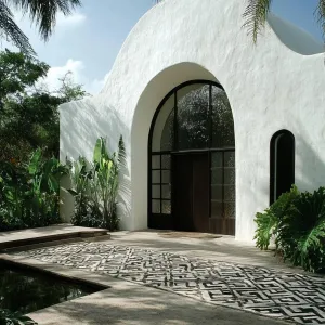 Arched Alcove Adorned with Verdure