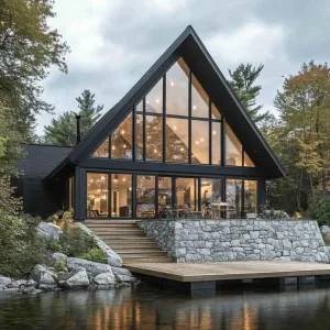 Preview of Mountain Reflection A-Frame: A Modern Retreat by the Lake