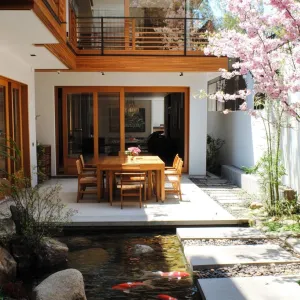 A Koi-tastic Garden Retreat