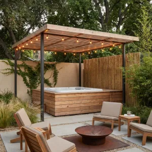 Pergola Grove Hot Tub Lounge