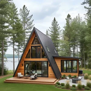 Spectacular A-Frame Refuge with a Deckside Haven