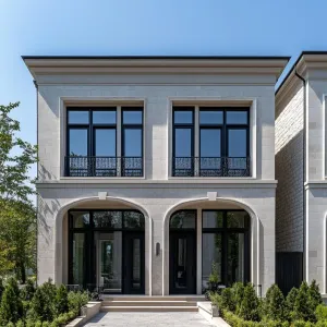 Sunlit Neoclassical Wonder with Archway Elegance