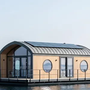 Tiny Floating Dream With a Porthole View