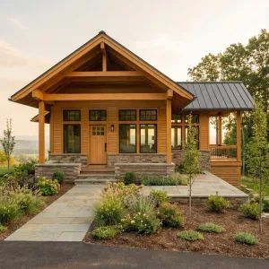 Warm Timber Ridgefront Retreat