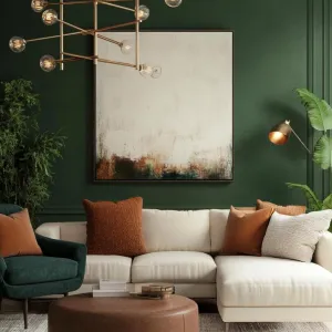 Emerald Elegance in Retro Harmony