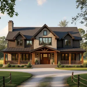 Chic Timber Lodge Nestled in the Heartland