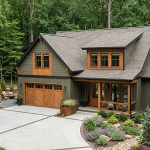 Woodland Lodge With Warm Cedar Accents