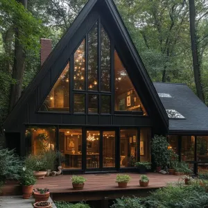 Triangle Splendor Amidst the Foliage