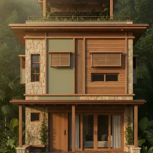 Terracotta Canopy Garden House