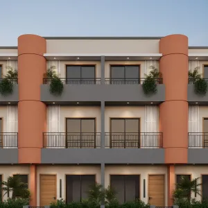 Citrus Columns On Urban Rowfront