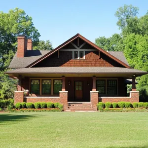 Thoughtful Timber Haven with Brick Embrace