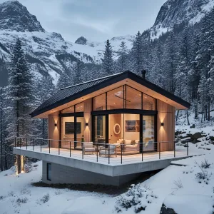 Summit Veranda Glass Chalet