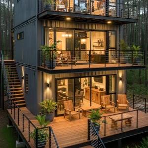 Steel Serenity: The Boxy Nest