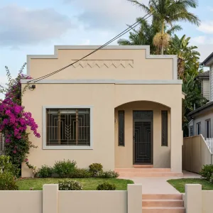 Blush Zigzag Parapet Deco Cottage