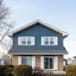 Two Story Blue Clad Suburban Gem