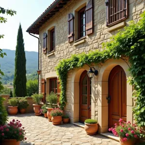 Enchanting Stone Haven Amidst Cypress Greens