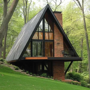 A-Frame Delight: The Cozy Forest Escape
