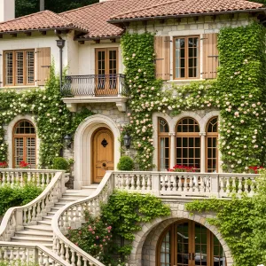 Mystical Vine-Covered Oasis