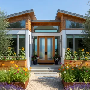 Sunshine Sanctuary with Cheerful Planters