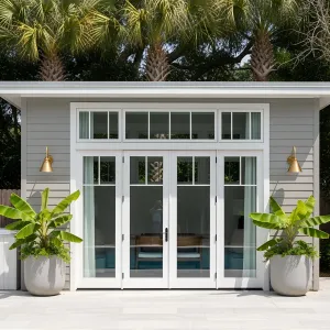 Sun-Drenched Swim Shack