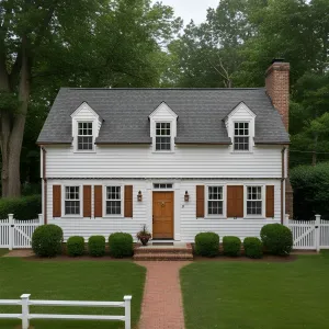 Gambrel-Inspired Colonial Cottage