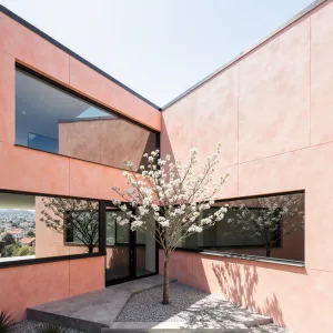 Courtyard Muse: Blossoming Brilliance