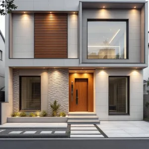 Chic Abode with a Wooden Wink