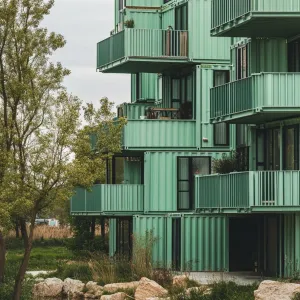 Stacked Symphony: Container Living on Display