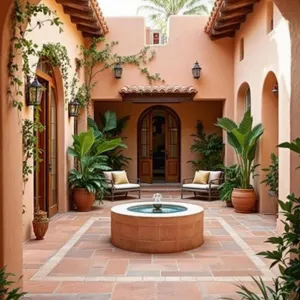 Courtyard Fiesta of Terracotta Dreams