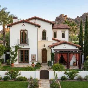 Canyon Crest Courtyard Spanish Villa