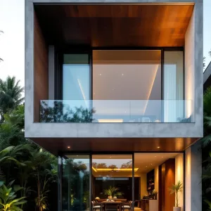 Concrete Cube Meets Lush Paradise