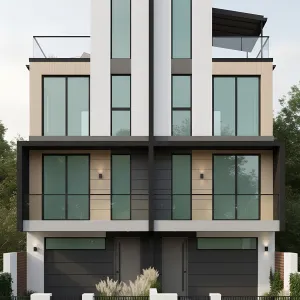 Split-Line Modern Duo Townhomes