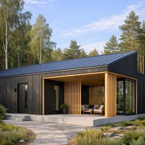 Forest Edge Nordic Porch Retreat