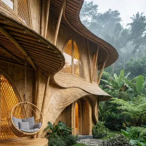 Flowing Jungle Bamboo Hideaway