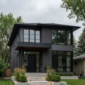 Charcoal Facade Suburban Lightbox