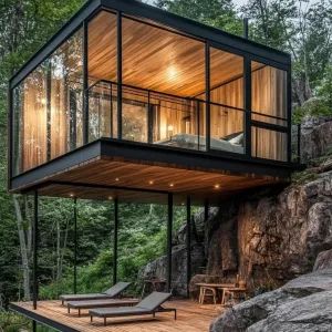 Graceful Getaway: The Cliffside Cube
