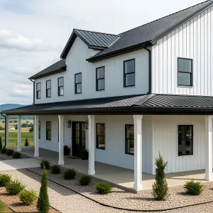 Barnhouse Charm: A Monochrome Masterpiece