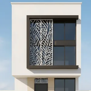 Leaf-Trace Balcony Screen Portal