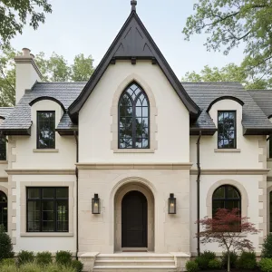 Slate-Gabled Modern Tudor Manor