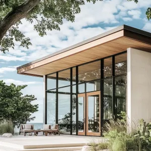 Modern Glass Retreat at the Shore