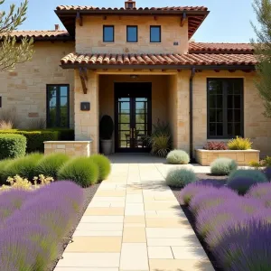 Sunlit Path to Lavender Delight